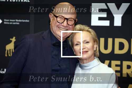 Utrecht 29 september 2023
Uitreiking gouden kalveren in de schouwburg van Utrecht. Renee Soutendijk met man Thed Lensen