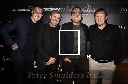 Amsterdam 30 oktober 2023
Life after Football gala LAF in grand Hotel Krasnapolsky. tamer Gonen met vrienden waaronder Steve Schumann