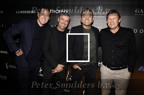 Amsterdam 30 oktober 2023
Life after Football gala LAF in grand Hotel Krasnapolsky. tamer Gonen met vrienden waaronder Steve Schumann