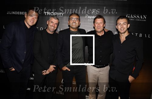 Amsterdam 30 oktober 2023
Life after Football gala LAF in grand Hotel Krasnapolsky. tamer Gonen met vrienden waaronder Steve Schumann