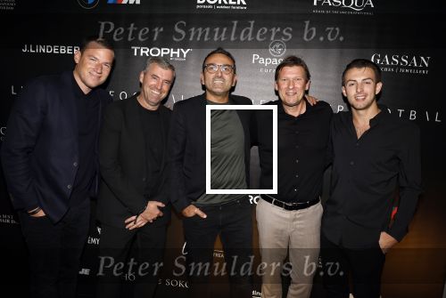 Amsterdam 30 oktober 2023
Life after Football gala LAF in grand Hotel Krasnapolsky. tamer Gonen met vrienden waaronder Steve Schumann