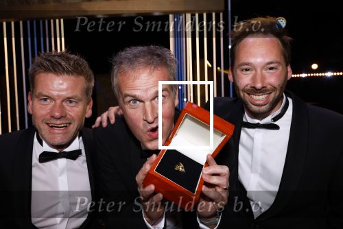 Amsterdam 17 oktober 2024
Het televizierring gala 2024  in carre . Winnaar dwars door de lage landen met Arnout Hauben Philippe Niclaes en Ruben Callens