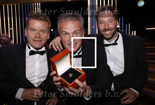 Amsterdam 17 oktober 2024
Het televizierring gala 2024  in carre . Winnaar dwars door de lage landen met Arnout Hauben Philippe Niclaes en Ruben Callens