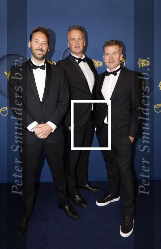 Amsterdam 17 oktober 2024
Het televizierring gala 2024  in carre . Winnaar dwars door de lage landen met Arnout Hauben Philippe Niclaes en Ruben Callens
