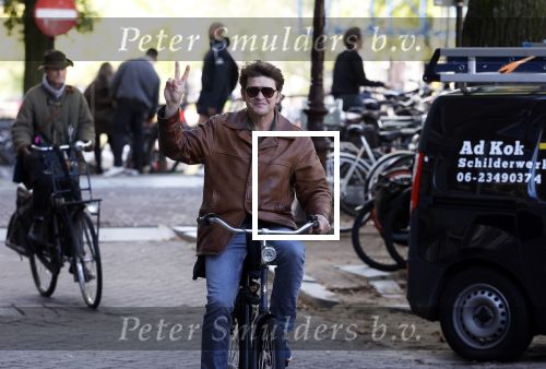 Amsterdam 3 oktober 2024
Beau v Erven Dorens op de fiets in het centrum van Amsterdam.