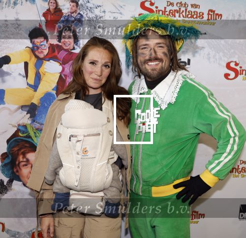 Utrecht 13 oktober 2024
Premiere de club van sinterklaas in Utrecht. Chava Voorin t Holt met baby en partner Job Bovenlander