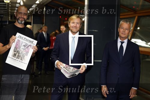 Amsterdam 10 oktober 2024
Koning Willem Alexander opent het HQ van DPG Media / Mediavaert . Aanwezig namend de GPD Christian v Thillo ( Executive Chairman van DPG Media ) en Erik Roddenhof (CEO DPG Media ).