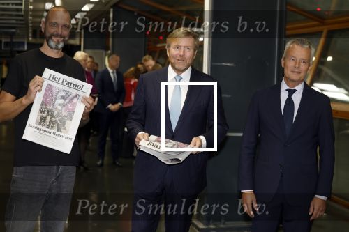 Amsterdam 10 oktober 2024
Koning Willem Alexander opent het HQ van DPG Media / Mediavaert . Aanwezig namend de GPD Christian v Thillo ( Executive Chairman van DPG Media ) en Erik Roddenhof (CEO DPG Media ).