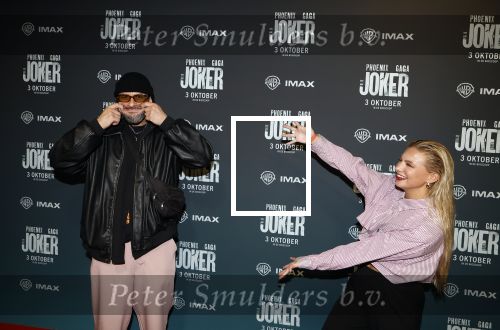 Amsterdam 1 oktober 2024
Premiere the Joker in pathe Arena. Amber Delil en Dj Hato