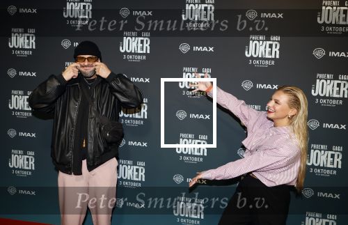 Amsterdam 1 oktober 2024
Premiere the Joker in pathe Arena. Amber Delil en Dj Hato