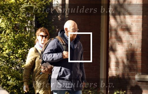 Amsterdam 4 oktober 2024
Frits Spits met zijn nieuwe vriendin in Amsterdam zuid.
