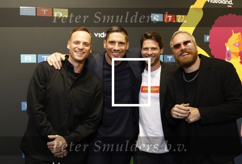 Schiphol 31 september 2024
Winterpresentatie RTL / Videoland in een tent achter Hotel v d Valk bij Schiphol . 
Giel de Winter Rico Verhoeven Thomas v d Vlugt en Stefan Jurriens