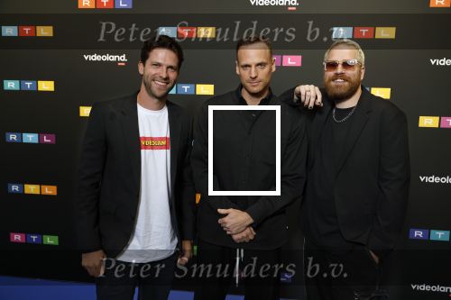 Schiphol 31 september 2024
Winterpresentatie RTL / Videoland in een tent achter Hotel v d Valk bij Schiphol . 
Giel de Winter Thomas v d Vlugt en Stefan Jurriens van Stuk tv