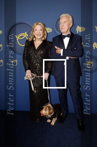 Amsterdam 17 oktober 2024
Het televizierring gala 2024  in carre . Andre v Duin won een Oeuvre ring . Hij kwam samen met vriend Fernando en Janny v d Heijden en haar hondje Nhaan