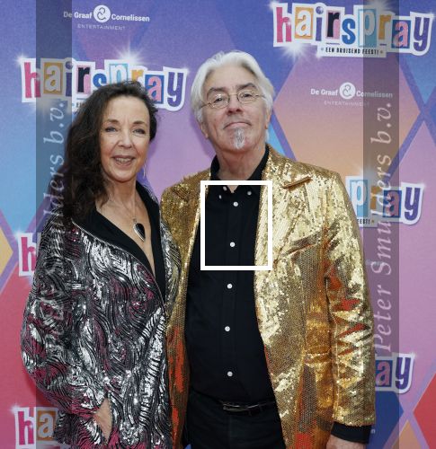 Rotterdam 12 oktober 2025
Premiere Hairspray in het oude Luxor in Rotterdam. FrÃ©dÃ©rique Sluyterman van Loo poseert met partner Erik Breij