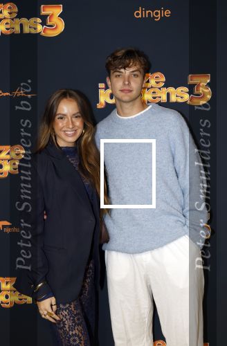 Amsterdam 6 oktober 2025
Premiere de Jongens 3 in Tuschinski. Jada Borsato met haar vriend