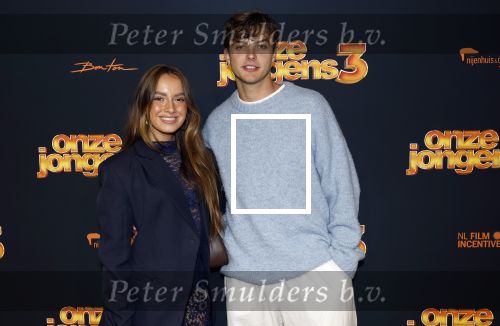Amsterdam 6 oktober 2025
Premiere de Jongens 3 in Tuschinski. Jada Borsato met haar vriend