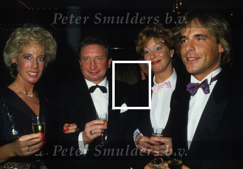 1988 Joke Bruijs met haar toenmalige partner Dick Peschar
en Wim Koopman met partner.
Foto Peter Smulders  BV