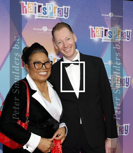 Rotterdam 12 oktober 2025
Premiere Hairspray in het oude Luxor in Rotterdam. Justine Pelmelay kwam met een vriend