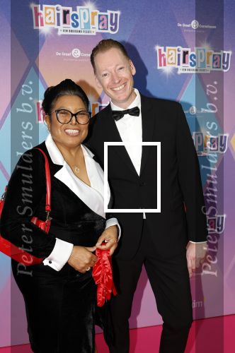 Rotterdam 12 oktober 2025
Premiere Hairspray in het oude Luxor in Rotterdam. Justine Pelmelay kwam met een vriend