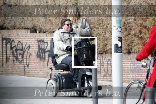 Amsterdam 9 oktober 2025
Martijn Krabbe in scootmobiel in Amsterdam zuid.