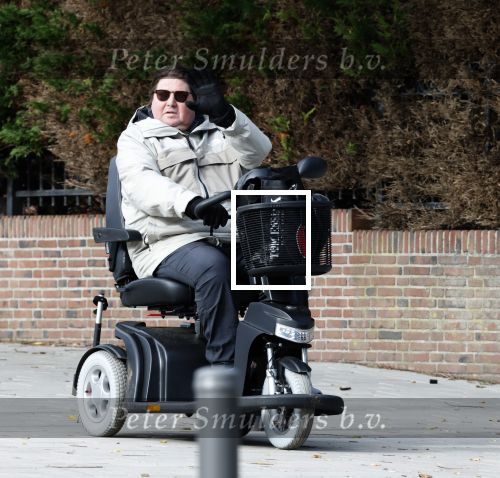 Amsterdam 9 oktober 2025
Martijn Krabbe in scootmobiel in Amsterdam zuid.
