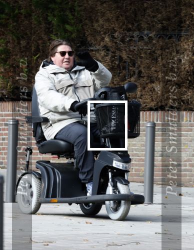 Amsterdam 9 oktober 2025
Martijn Krabbe in scootmobiel in Amsterdam zuid.