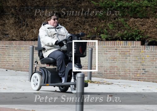 Amsterdam 9 oktober 2025
Martijn Krabbe in scootmobiel in Amsterdam zuid.
