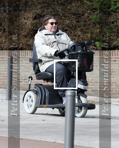 Amsterdam 9 oktober 2025
Martijn Krabbe in scootmobiel in Amsterdam zuid.