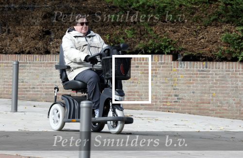 Amsterdam 9 oktober 2025
Martijn Krabbe in scootmobiel in Amsterdam zuid.