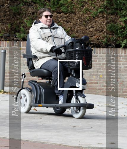 Amsterdam 9 oktober 2025
Martijn Krabbe in scootmobiel in Amsterdam zuid.