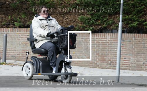 Amsterdam 9 oktober 2025
Martijn Krabbe in scootmobiel in Amsterdam zuid.