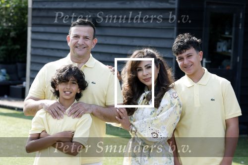 Abcoude 7 juni 2025
Najib Amhali met zijn vrouw Niama en hun zoons .