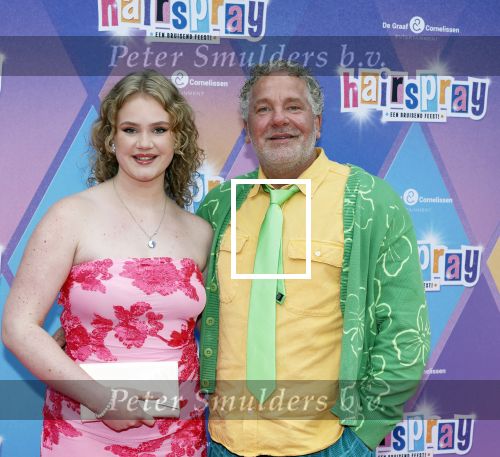 Rotterdam 12 oktober 2025
Premiere Hairspray in het oude Luxor in Rotterdam. Richard Spijkers poseert met dochter Eva Spijkers