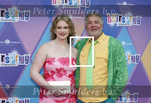 Rotterdam 12 oktober 2025
Premiere Hairspray in het oude Luxor in Rotterdam. Richard Spijkers poseert met dochter Eva Spijkers