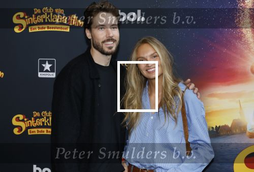 Utrecht 12 oktober 2025
Premiere de club van sinterklaas in kinepolis . Romee Strijd met man Laurens v Leeuwen