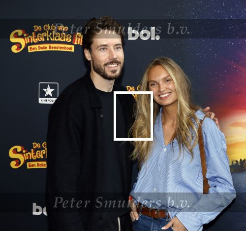 Utrecht 12 oktober 2025
Premiere de club van sinterklaas in kinepolis . Romee Strijd met man Laurens v Leeuwen