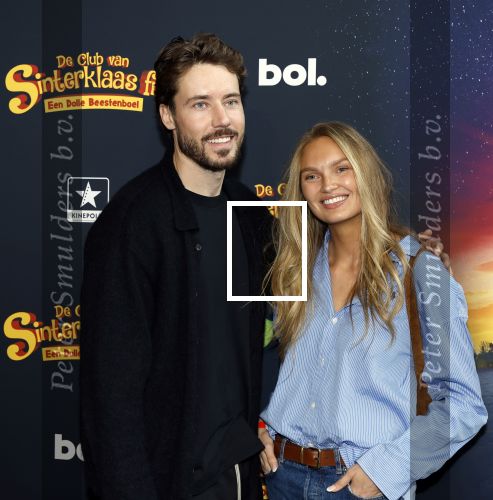 Utrecht 12 oktober 2025
Premiere de club van sinterklaas in kinepolis . Romee Strijd met man Laurens v Leeuwen