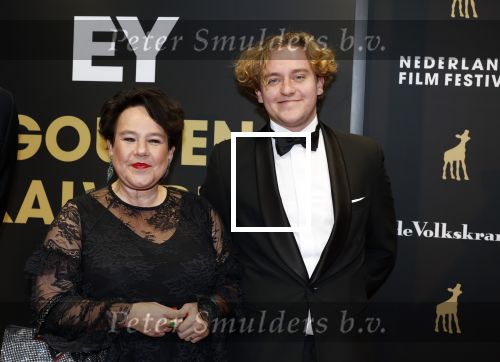 Utrecht 3 oktober 2025
Uitreiking gouden kalveren op het Nederlands film festival. Sharon Dijksma met zoon