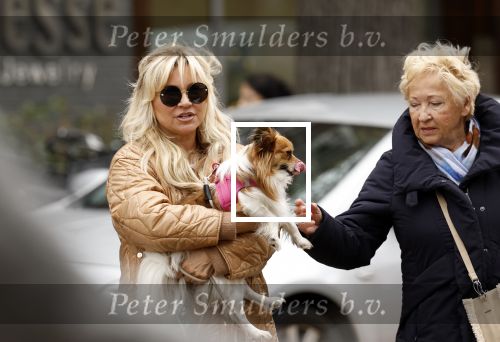 Amsterdam 10 oktober 2025
Tatjana Simic met haar hondje en moeder op straat in Amsterdam zuid.