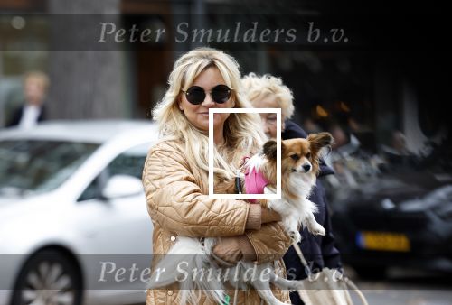 Amsterdam 10 oktober 2025
Tatjana Simic met haar hondje en moeder op straat in Amsterdam zuid.