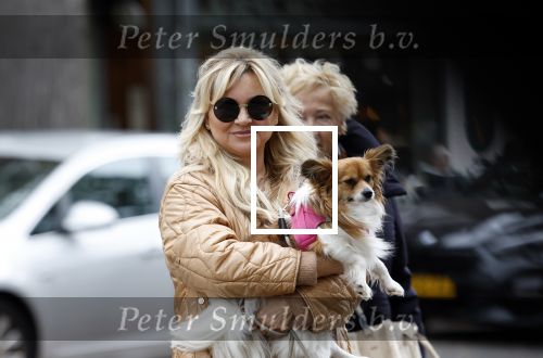 Amsterdam 10 oktober 2025
Tatjana Simic met haar hondje en moeder op straat in Amsterdam zuid.