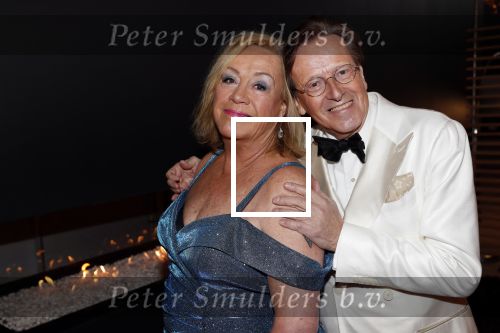 Den Haag 16 december 2019
De society lunch in hotel crown plaza . Viola Holt met Frank Jansen