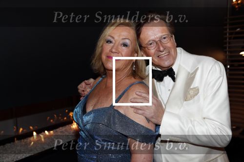 Den Haag 16 december 2019
De society lunch in hotel crown plaza . Viola Holt met Frank Jansen