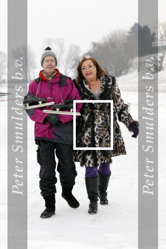 Muiderberg 12 februari 2012
Viola en Peter Holt na het schaatsen op het ijsselmeer.
Peter Smulders bv