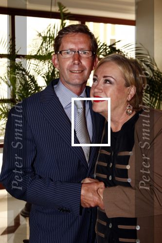 Noordwijk 17 mei 2009
Feest Astrid Engels bij de hotels van Oranje. Viola Holt met man Peter
Peter Smulders bv