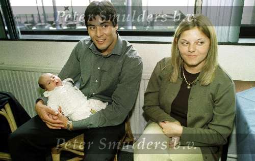 Cruz met vrouw en kind