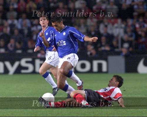 Eindhoven, 28 september 1999
Voorronde Champions League
PSV-Glasgow Rangers
Giovanni v Bronckhorst  Stinga
