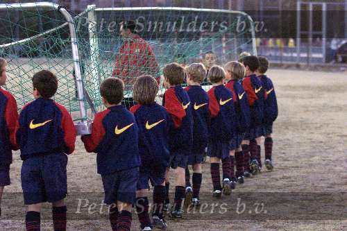 Barcelona 21 oktober 1999
training bij jeugd van FC Barcelona
