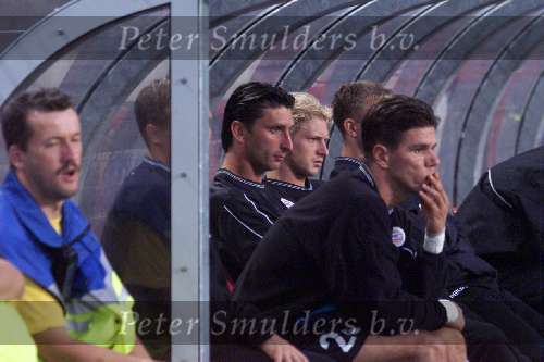 Eindhoven, 25 Augustus 1999
2e wedstrijd in voorronde ChampionsLeague
PSV-Zimbru Chisinau
Op de reservebank, Luc Nilis, Patrick Lodewijks Bjorn v d Doelen